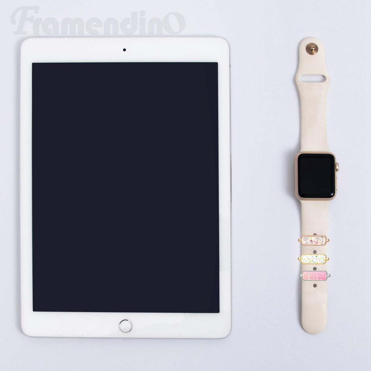 Framendino, 12 Pack Sublimation Watch Band Blanks Charms Heat Transfer Personalized Photo Watch Jewelry Charm Blank for DIY Picture Crafts Framendino