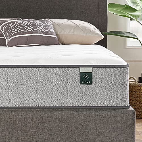 ZINUS 10 Inch Comfort Support Cooling Gel Hybrid Mattress, Twin, Tight Top Innerspring Mattress, Motion Isolating Pocket Springs, Mattress in A Box Zinus