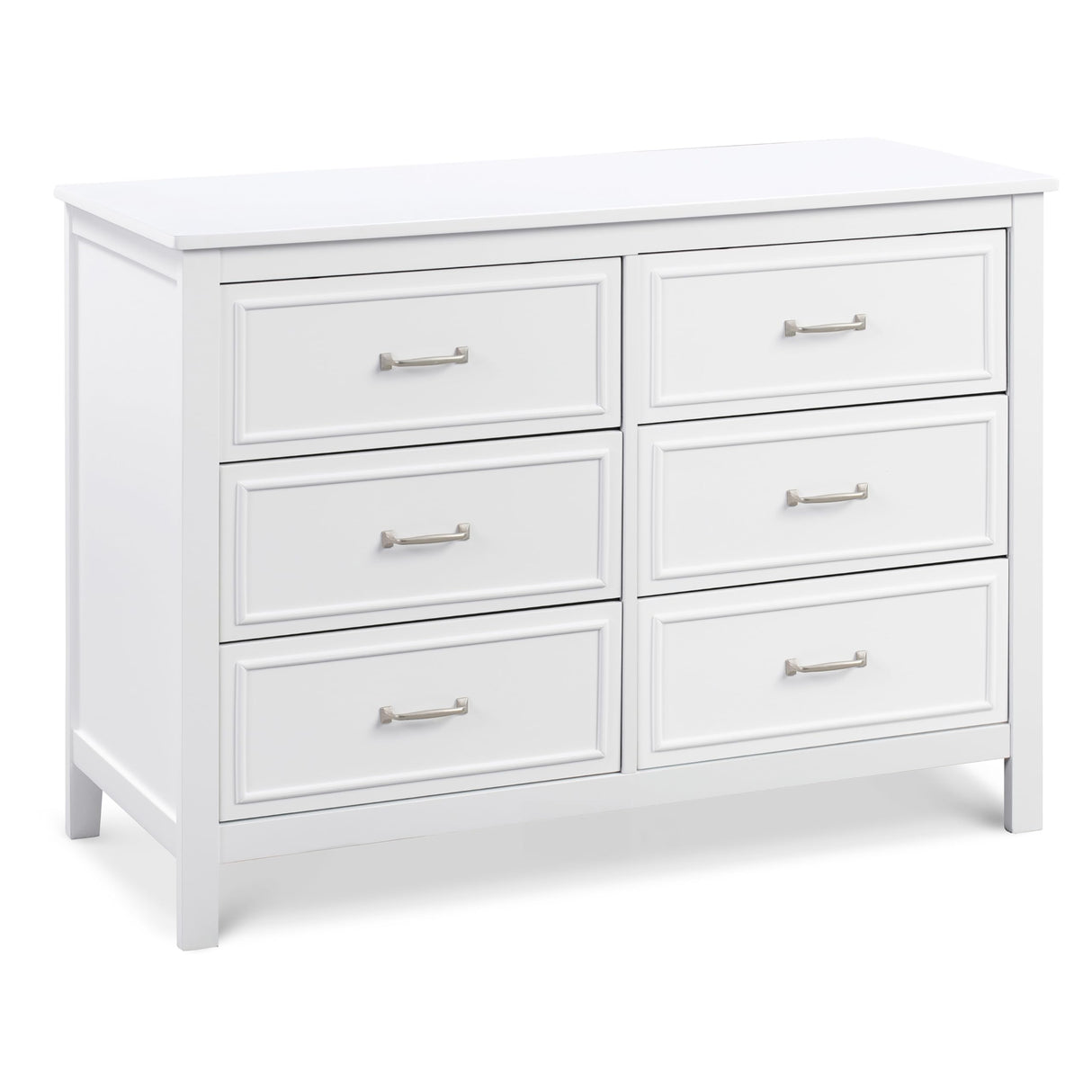 DaVinci Charlie 6-Drawer Double Dresser in White DaVinci