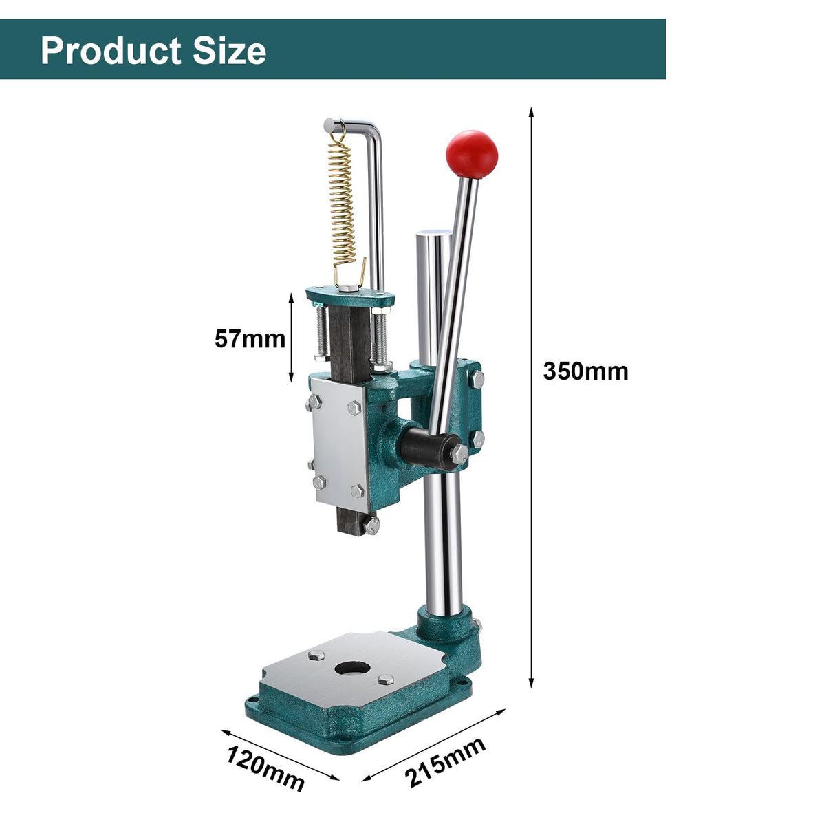 Soiiw Leather Hole Puncher Hand Punching Machine Heavy Duty Manual Press Puncher Punch Tools for DIY Leather Craft Punching Holes with 1.5-13mm Clamping Chuck Soiiw