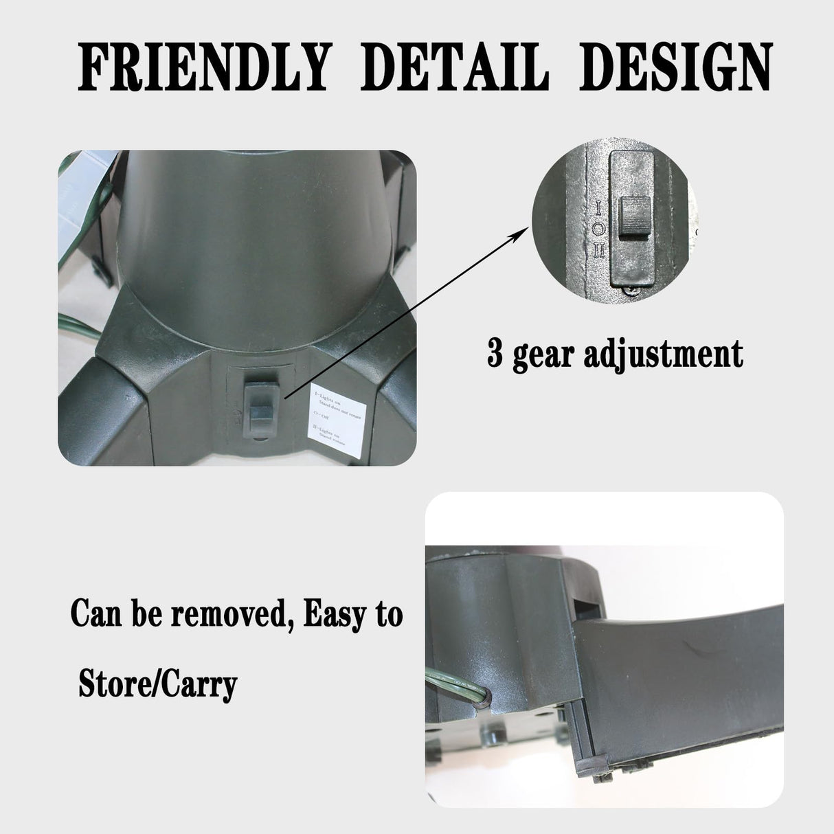 ETONART 360 Degree Rotating Christmas Tree Stand Can Support 7.5 Feet, 100 Lbs Artificial Christmas Tree is Suitable for Christmas Tree Support ETONART