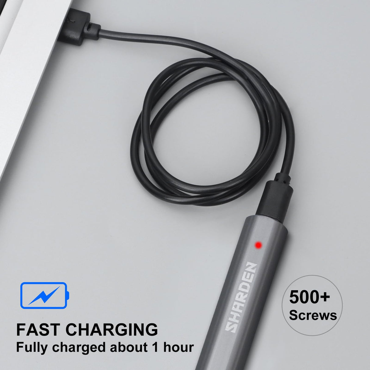 SHARDEN Mini Electric Screwdriver,29 in 1 Small Electric Screwdriver Kit with 24 Magnetic Bits,Precision Screwdriver Cordless Repair Tool for Phone Camera Laptop Watch Sharden