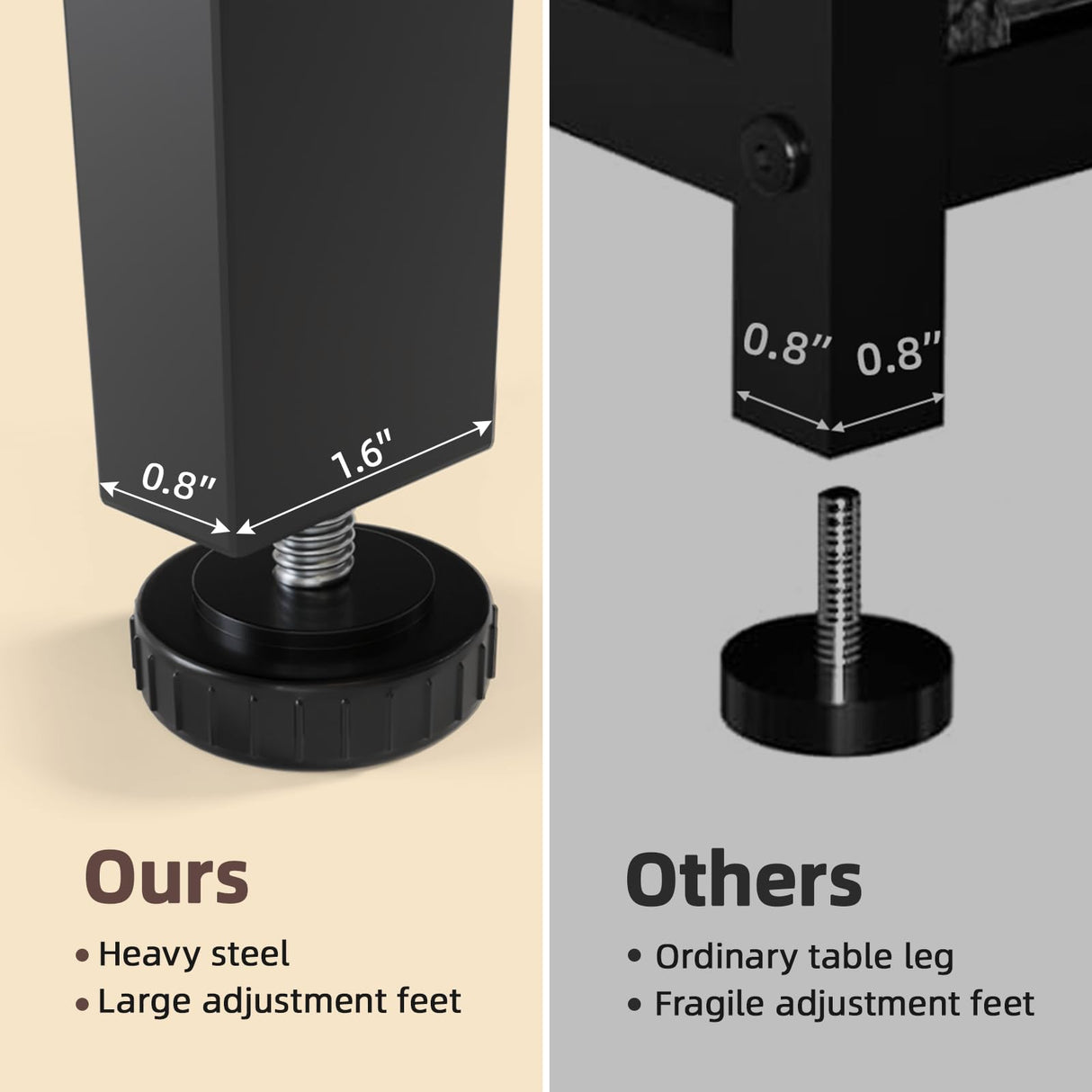 VOWNER 20-29 Gallon Fish Tank Stand - Metal Aquarium Stand, 30.7" L x 13.8" W x 29.5" H, Heavy Duty Reptile Tank Stand, Adjustable 3-Tier Fish Tank Rack Shelf for Home Office, 440LBS Capacity, Grey VOWNER