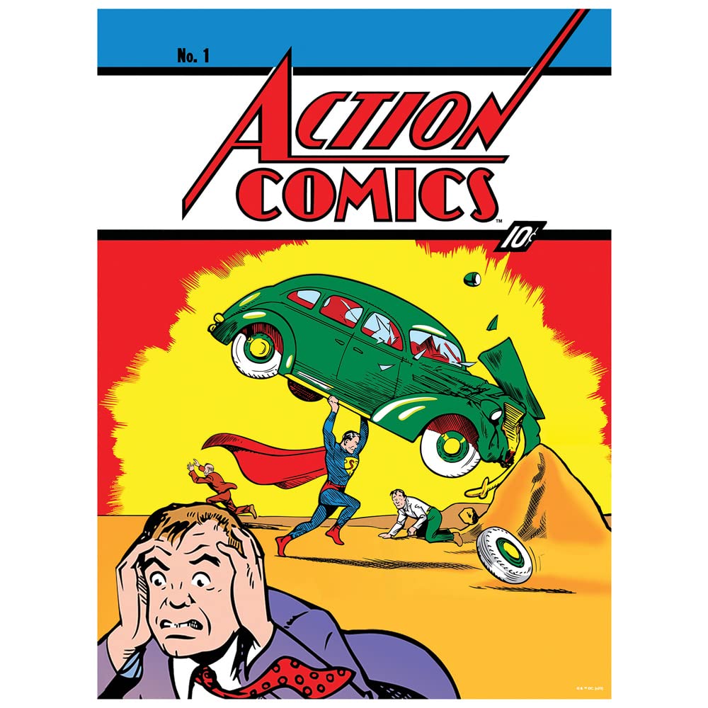 Superman Action Comics 1 500 Piece Jigsaw Puzzle for Adults, 16" L X 21.5" W GRAPHICS & MORE