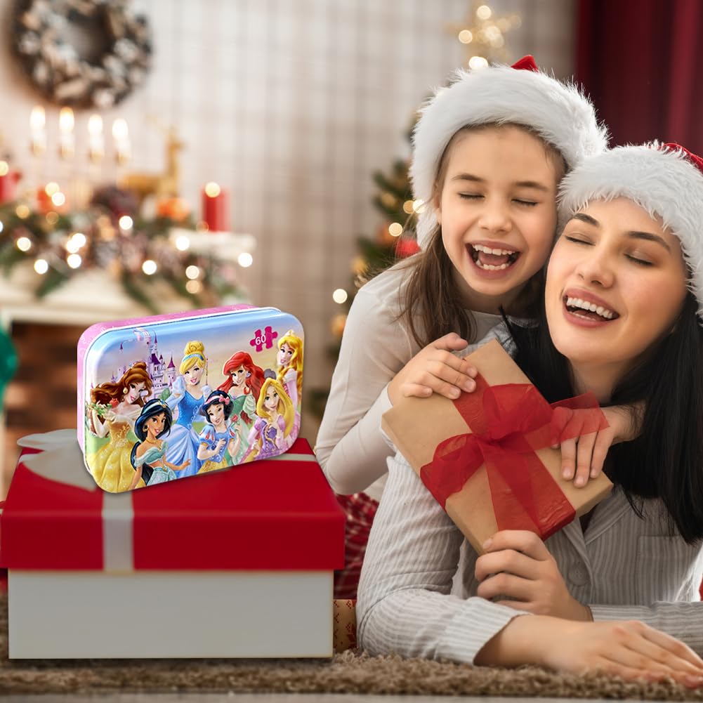 Puzzles for Kids 60 Piece Jigsaw Puzzles for Kids Ages 4-6 Wood Puzzles in a Metal Box Dinosaur Puzzles for Kids Ages 8-10 Great Gifts for Girls and Boys (SI-YGTA-BM2F) (SI-YGTA-BM2F) Generic