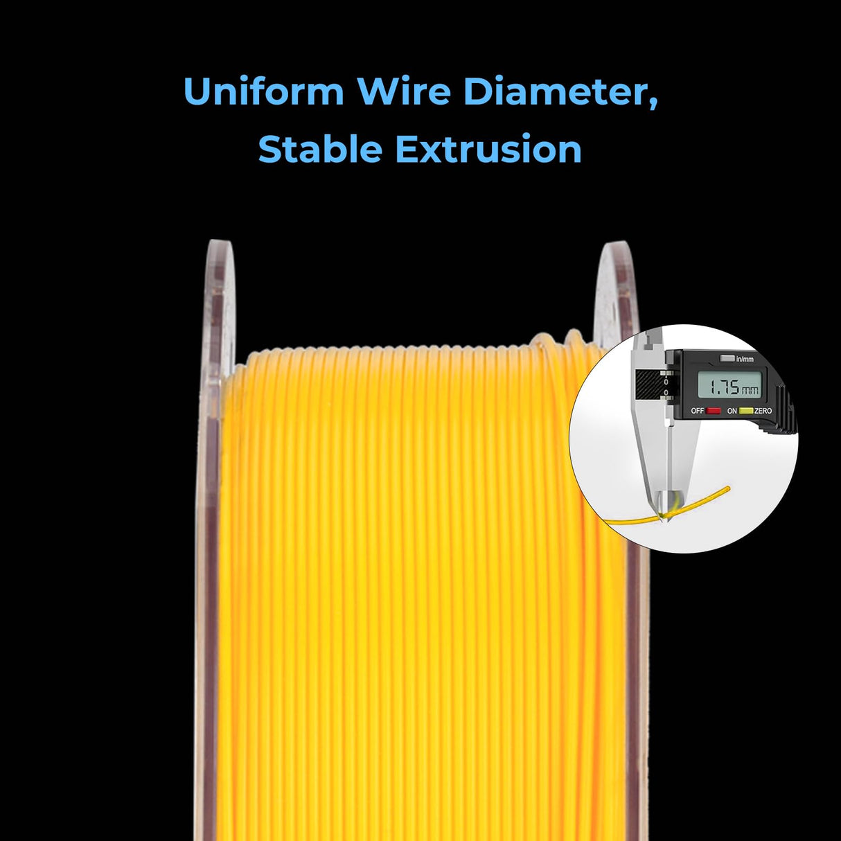 Creality Hyper PLA Filament 1.75mm, RFID 3D Printer Filament for High-Speed Printing up to 600mm/s, ±0.03mm Accuracy, 1KG/Spool (2.2lbs), 3D Printing Filament for Most 3D Printers (Black) Creality