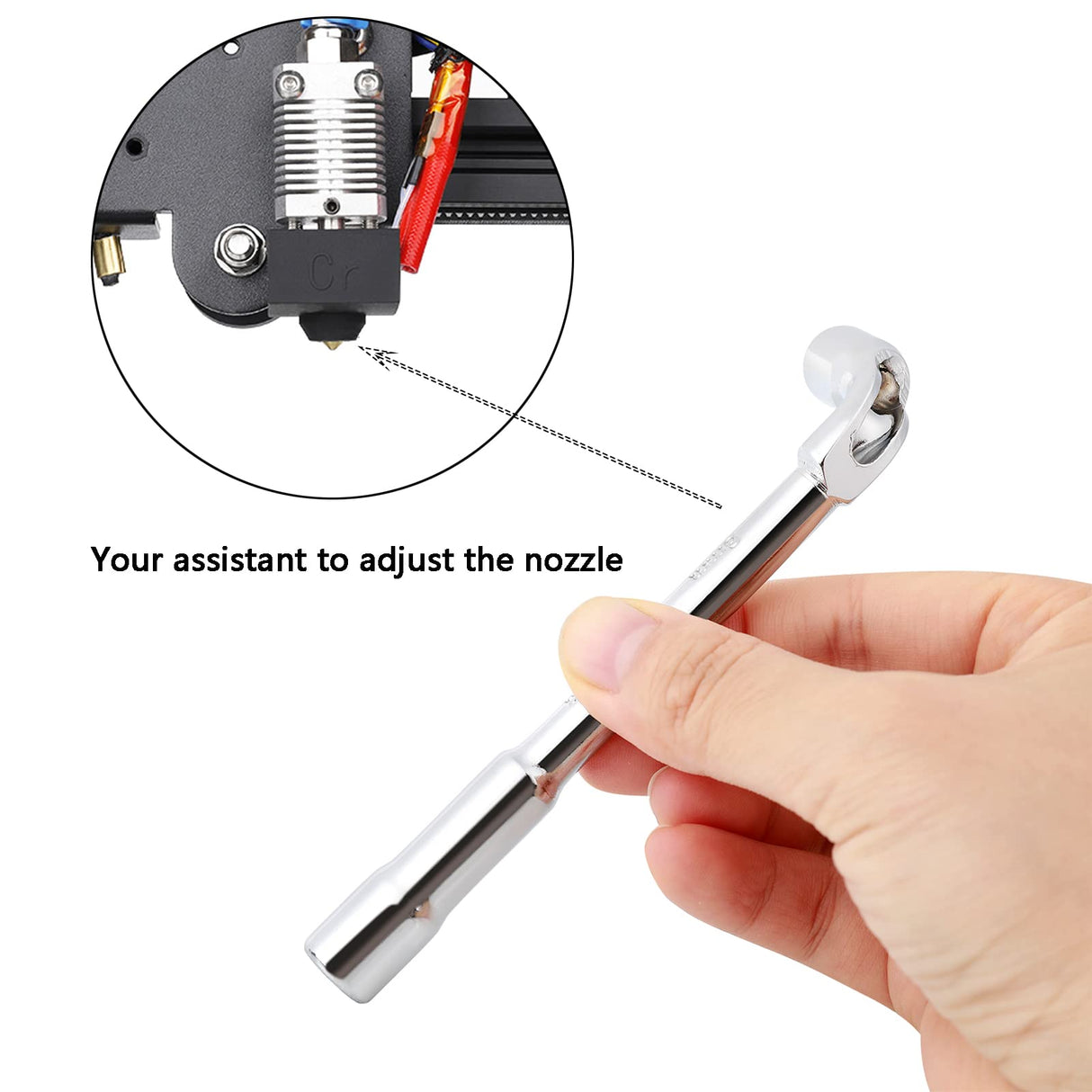 Comgrow 25PCS MK8 Ender 3 V2 Nozzles 0.4MM, 3D Printer Brass Hotend Nozzles with DIY Tools Storage Box for Creality Ender 3/Ender 3 Pro/Ender 3 Max/5 Pro/Ender 3 S1/Ender 3 Neo/CR 10 Series 3D Printer Comgrow