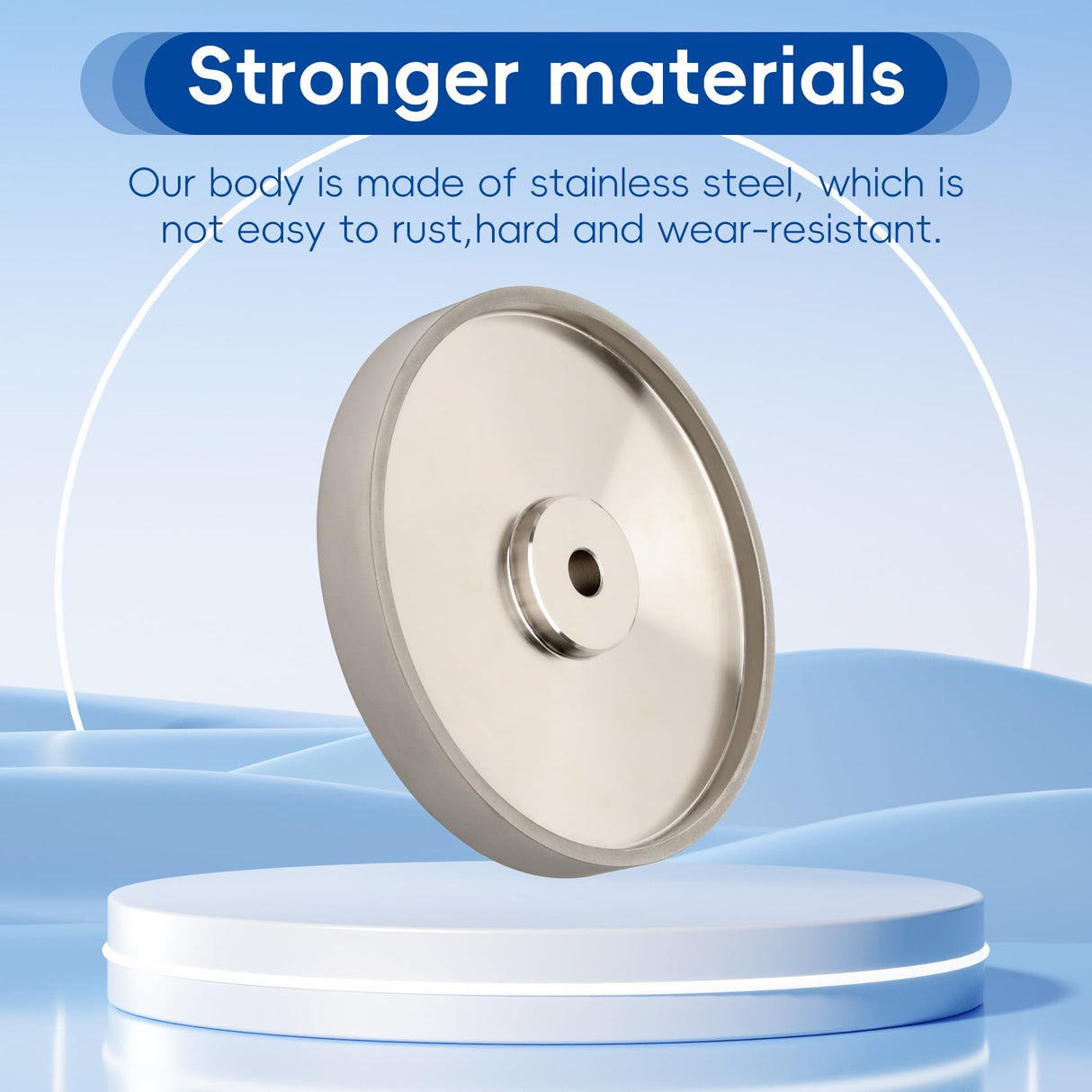 CBN Grinding Wheel 8 inch 600 Grit, 1" Wide, 5/8" Arbor, CBN Wheel Suitable for All Kinds of 8 inch Bench Grinders, CBN Bench Grinder Wheel for Sharpening Quick Speed Steel Tools Wood Turning Tools Lonsge