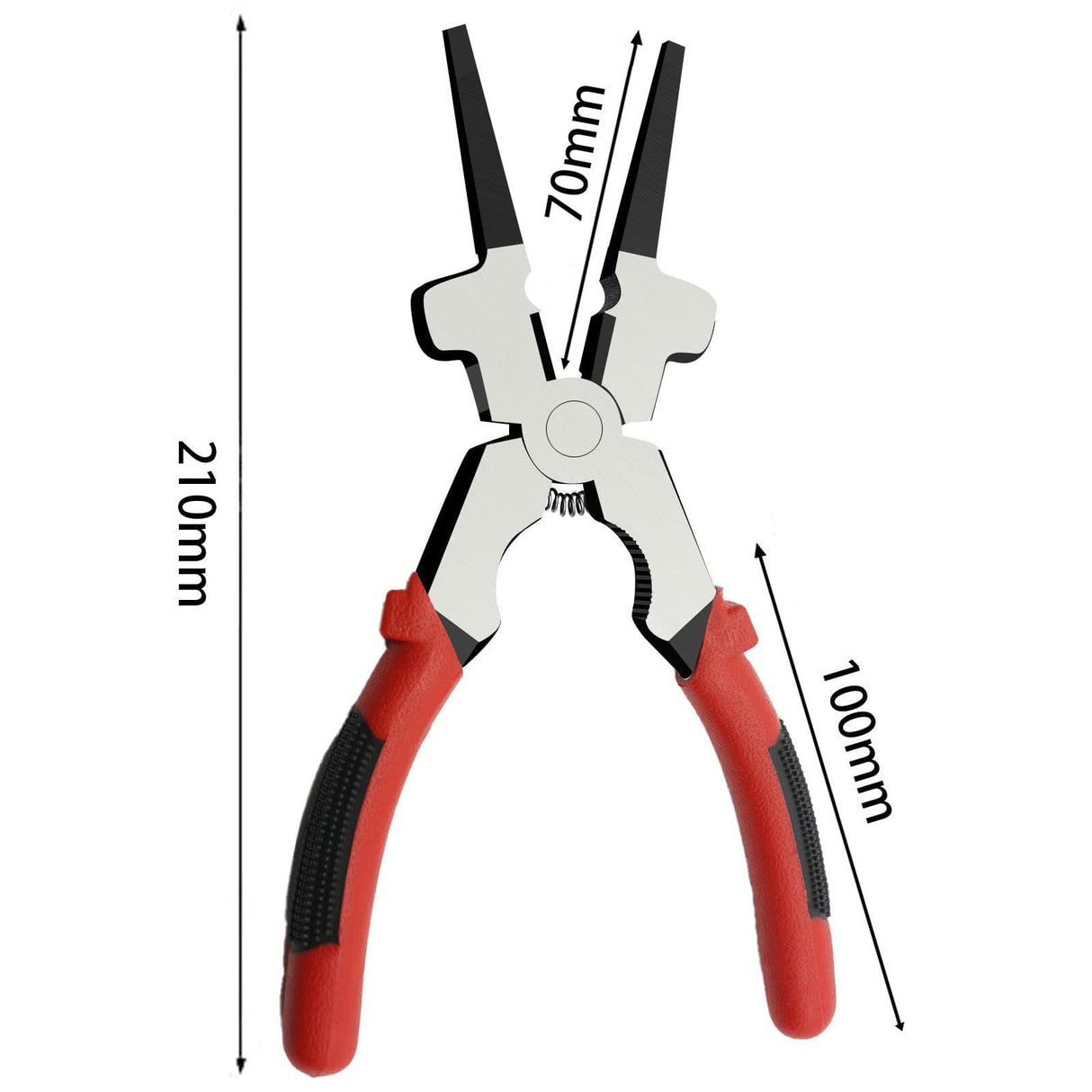8" Welding Pliers, Multifunction Carbon Steel MIG Welding Pliers with Insulated Handle, Long Nose Pliers Wire Cutting Pliers Goldland-WELD PROTECT