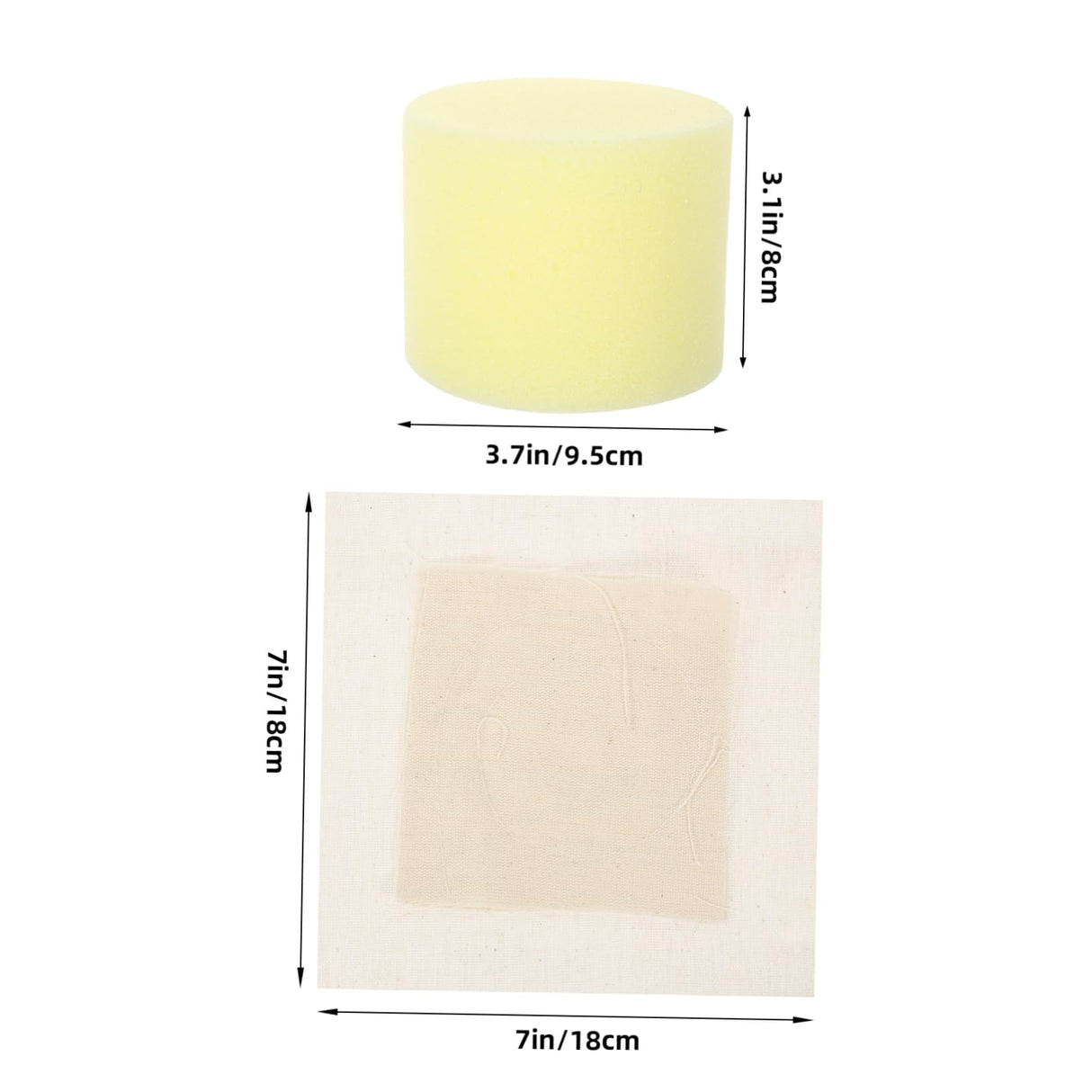 SHOWERORO 2-Pack Pancake Grease Brush Oil Mop Kitchen Oil Spread Replace Fabric Cooking Brush Replace Fabric SHOWERORO