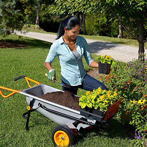 Worx WG050 8-in-1 Aerocart Garden Cart/Wheelbarrow Heavy Duty/Dolly WORX