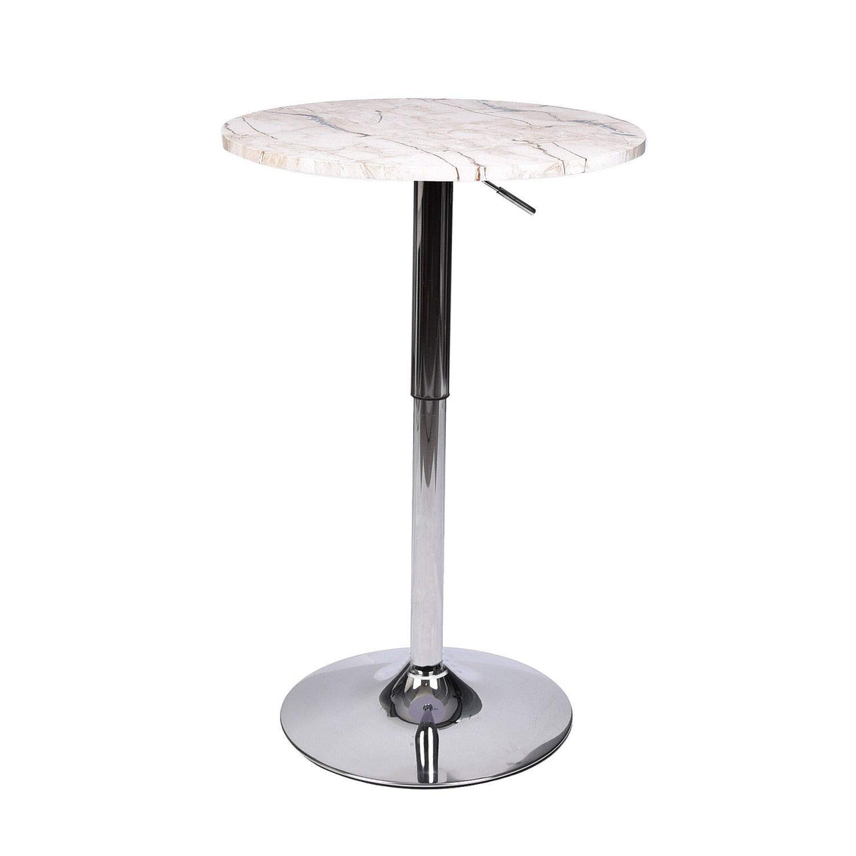 ARTETHYS Bar Table Adjustable Height Swivel 360 Degrees Round Tall Cpunter Height Pub Desk ARTETHYS
