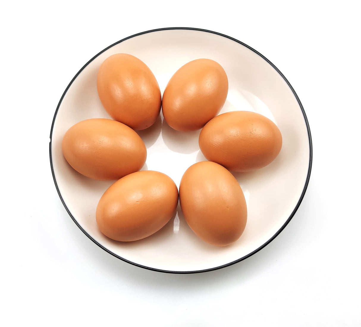 Wooden Egg Fake Egg Hens Eggs Dummy Eggs Help Laying Hen Agricultural Tool Poultry Mannequin Nest Eggs 8 PCS Azatemgo