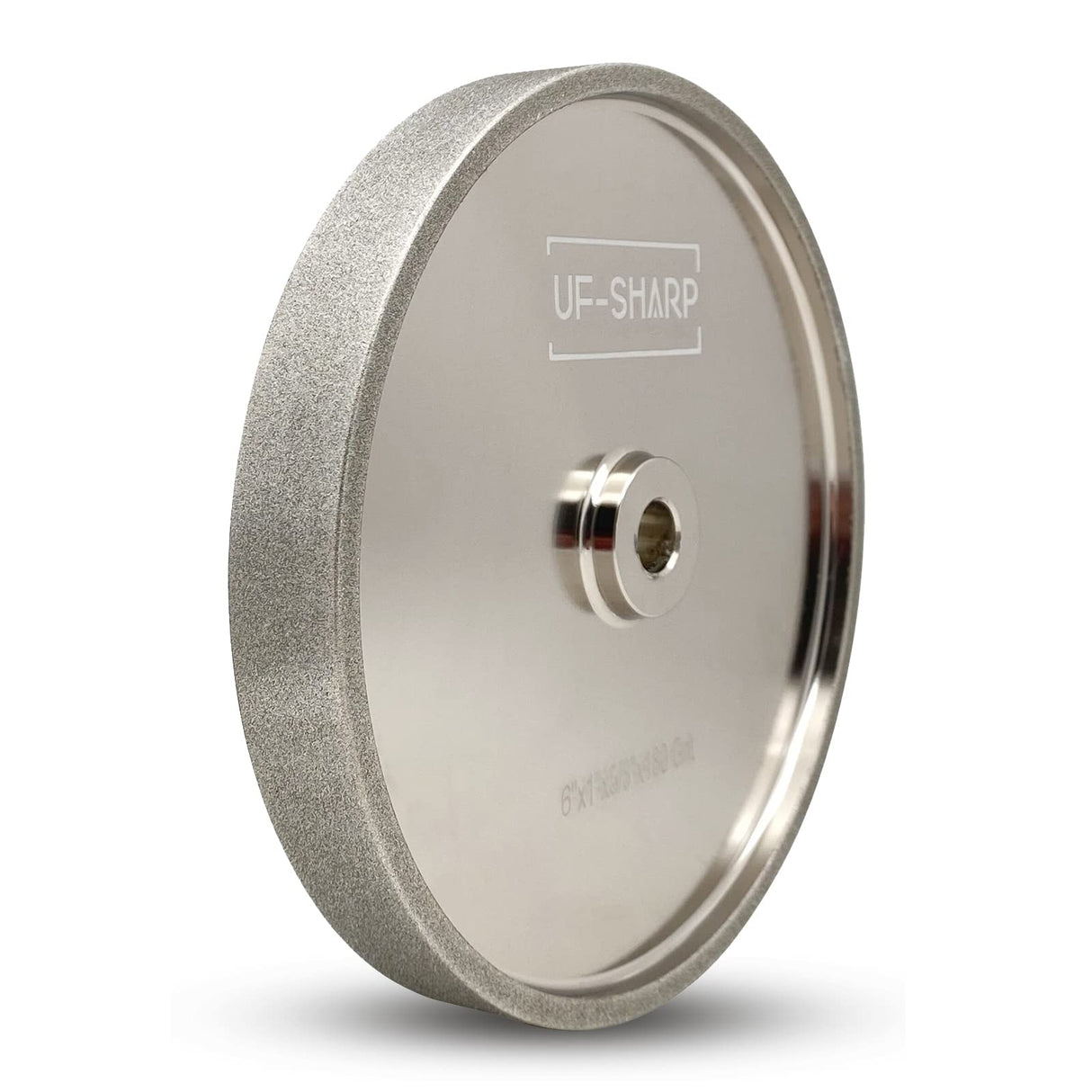 UF-SHARP CBN Grinding Wheel 6 inch 1/2 Arbor 320 Grit, 6" Dia X 1" Wide for Sharpening Woodturning Tools、High Speed Steel Tools(320 Grit) UF-SHARP