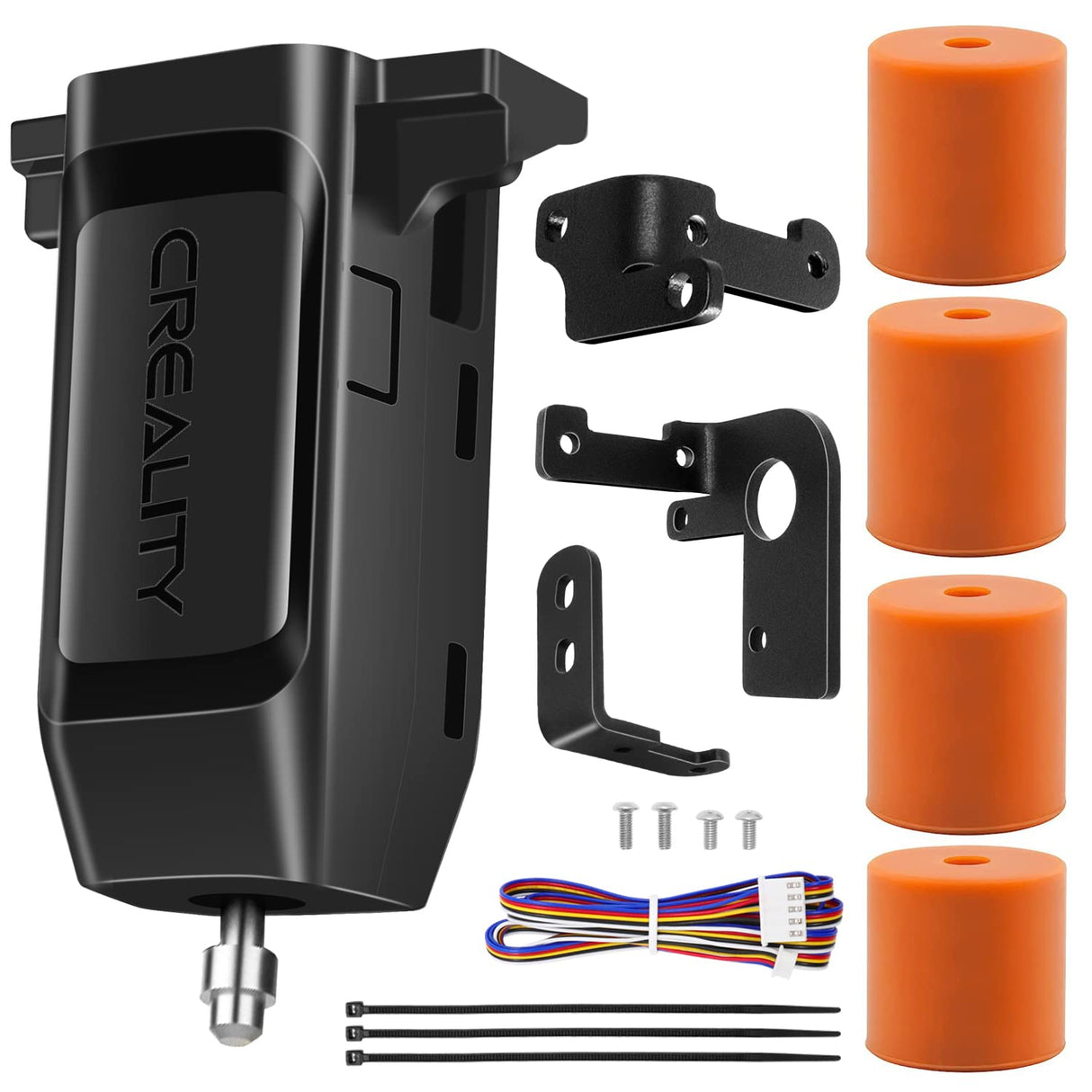 Creality Ender 3 Auto Bed Leveling Kit, Official CR Touch for Ender 3 V2/Ender 3 Pro/Ender 3 Max/Ender 5/CR-10 with 32 Bit V4.2.2/V4.2.7 Mainboard, 3D Printer Leveler Sensor Tool Kit Silicone Mounts Mefine