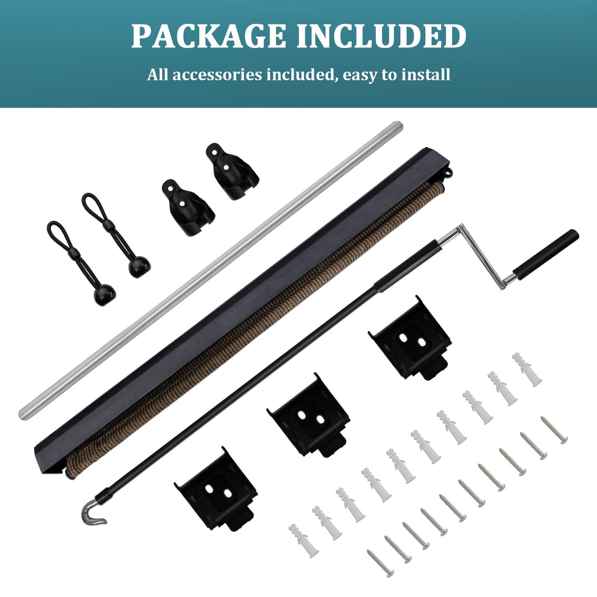 Shade&Beyond Outdoor Roller Shades 6' W x 8' H Mocha Patio Roll Up Blinds with Aluminum Valance 220GSM Exterior Shade Cloth Roll for Porch Gazebo Pergola Balcony Backyard Shade&Beyond