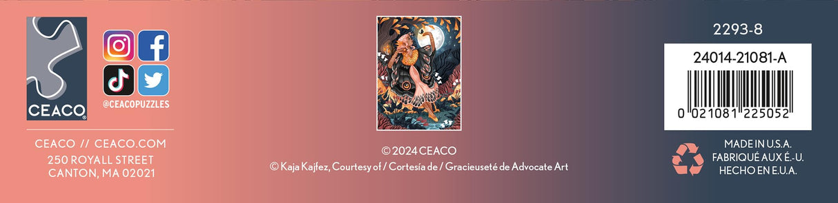 Ceaco – Mystic Moth Lady - 300 Piece Jigsaw Space Saver Puzzle – Puzzles for Smaller Spaces and Surfaces Ceaco