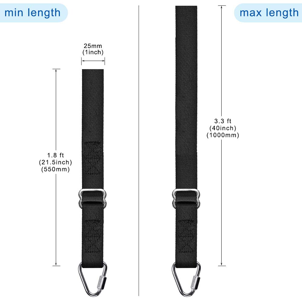 Dolibest Punching Bag Hangers Strap, Heavy Bag Strap Hanger for Home Gym Training Workout Fitness Conditioning Pull Ups and Dips Exercises Equipment Dolibest