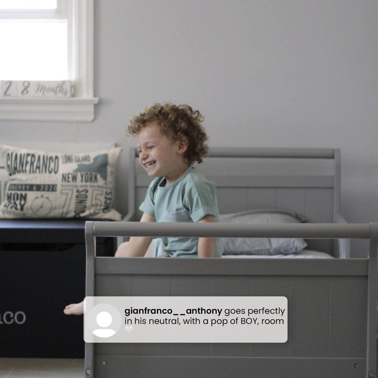 Delta Children Wood Toddler Bed Sleigh, Crib, White Delta Children