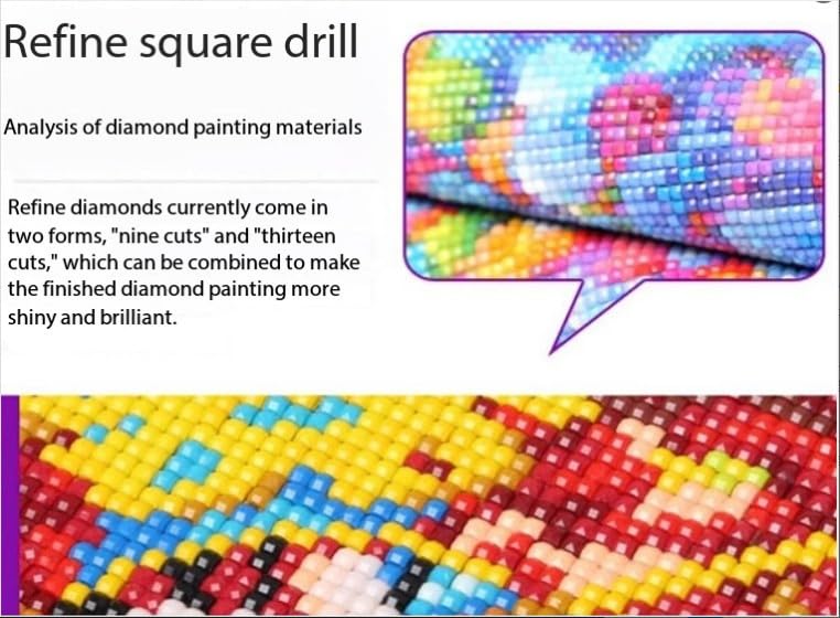 eovv Tropical Beach Sunset Square Diamond Painting Kit, 5D DIY Full Drill Crystal Art Craft, 16 x 12 inches eovv