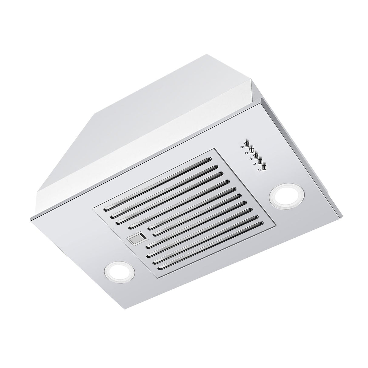 Zomagas Range Hood Insert 24 inch, Built in Kitchen Hood 600CFM, Ducted/Ductless Convertible Stove Hood with Stainless Steel Baffle Filter, Vent Hood Insert w/ 3 Speed Fan, 2PCS Replaceable LED Lights Zomagas