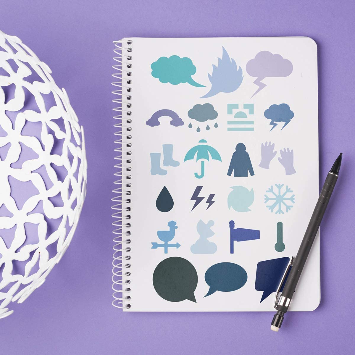 Stencil Drawing Kit for Kids, 25 Pcs Plastic Drawing Stencils with 400+ Shapes, Great Birthday Gift for Boy Girl Acoavo