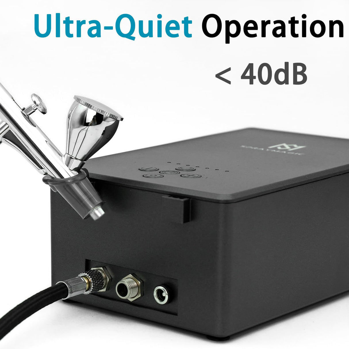 SprayMagic Airbrush Kit with Air Compressor, 55PSI High Pressure Dual-Action Air Brush Gun, Airbrush Spray Gun Set for Models Painting, Makeup, Cakes, Tattoo, Nails Art SprayMagic