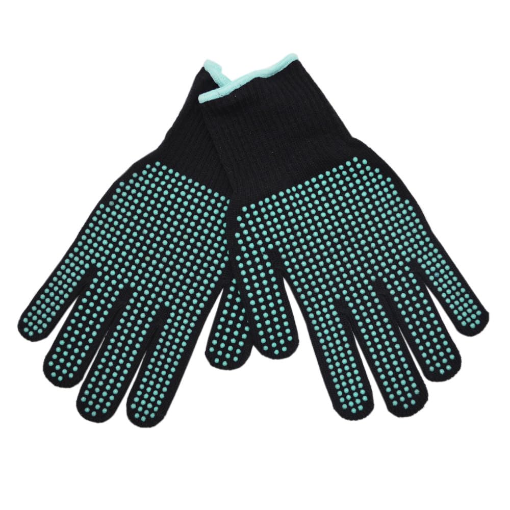IYASA Heat Resistant Gloves for Hair Styling, Curling Iron Gloves, Heat Protectant Gloves for Hair Styling, Heat Gloves, Blue IYASA