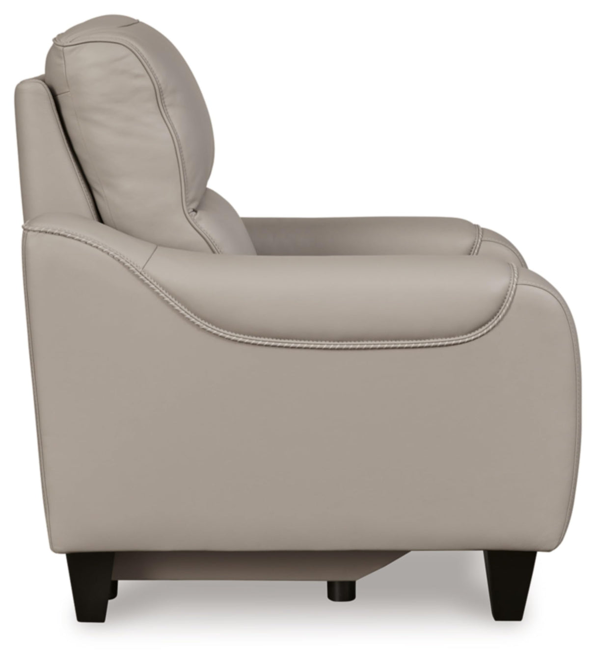Signature Design by Ashley Mercomatic Contemporary Leather Match Wall Hugger Power Recliner with Adjustable Headrest and USB Ports, Light Gray Signature Design by Ashley