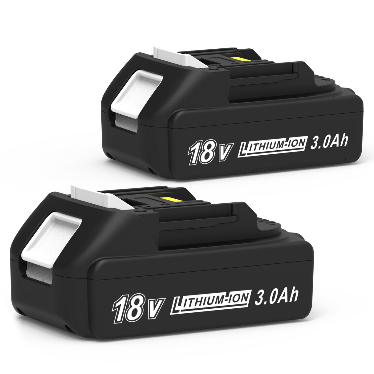 CHAUNVEN 3000mAh 18V Battery Replacement for Makita 18V Battery Compatible with 18 Volt BL1830B BL1840B BL1850B BL1860B BL1815B Battery (2 Packs) CHAUNVEN