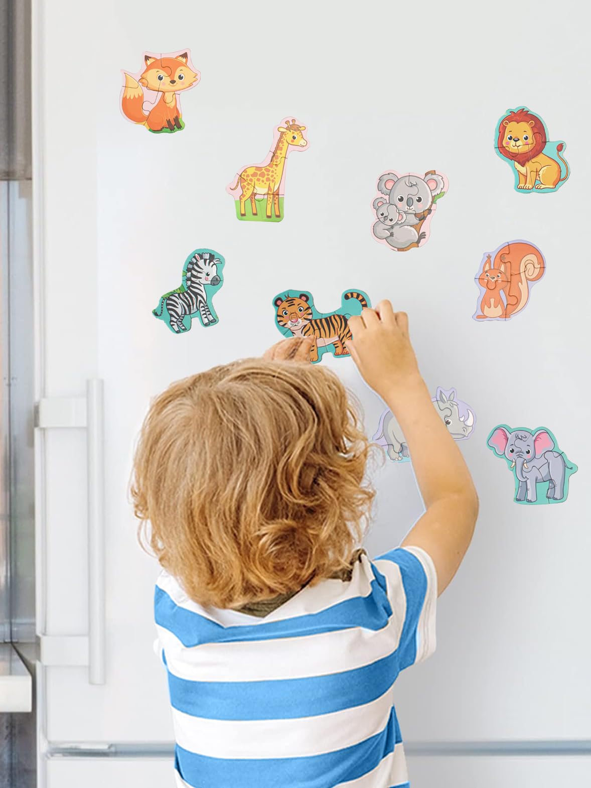 Magnetic Puzzles for Toddlers 3-5, Travel Puzzles for Kids Ages 1-3, Engineering Vehicle Wooden Jigsaw Puzzles Book for Kids 2-4 Learning Gift for Road Trip (Excavator) Unistylar