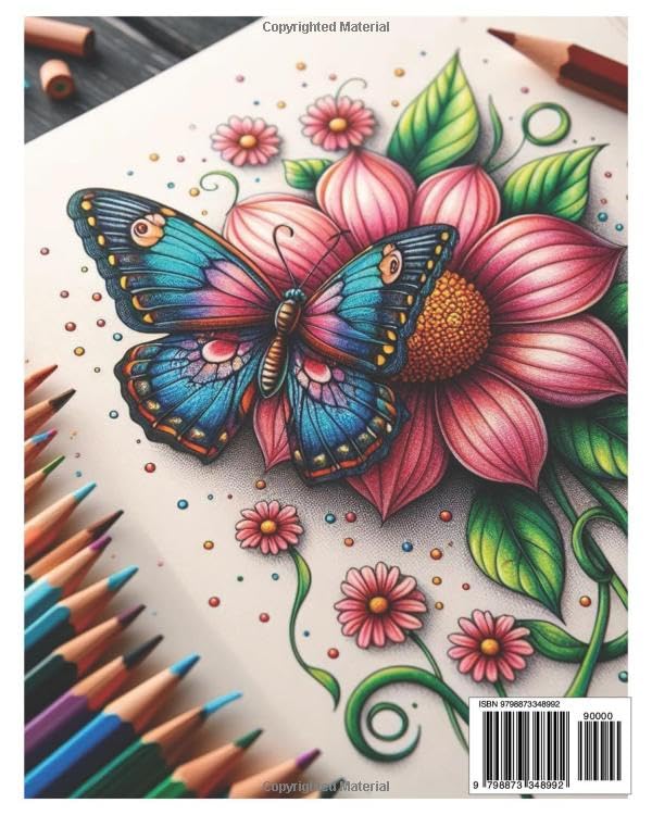 Big Book of Butterflies: Coloring Book Majosta