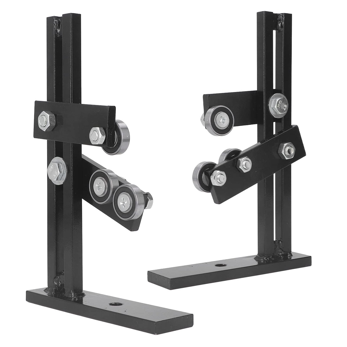 Wood Lathe Steady Rest, Woodworking Wood Lathe Tools and Accessories with 3 Fixing Wheels & Adjustable Wheel Position, L Shape Stable Lathe Tool Rest Wood Cast Iron Steady Rest Focket