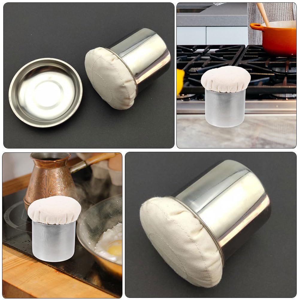 PRETYZOOM 2pcs Pancake Grease Brush Oil Wiping Tool Home Oil Mop Bbq Oil Applicator Spreading Oil Brushes Practical Oil Mop Multifunctional Oil Spread Oil Spreader for Cooking Sauce Cloth PRETYZOOM