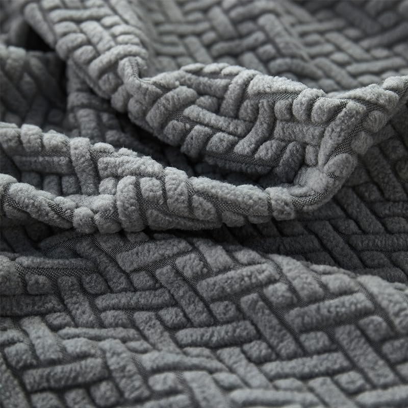 Disayu Magic Sofa Covers Couch Covers 2024 New Couch Cushion Covers Universal Sofa Covers Washable Stretch Slipcovers for Sectional Sofa (Texture Gray,Large Single Seat Cover) Disayu