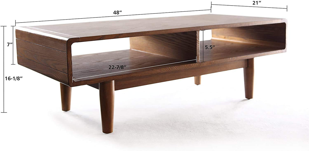 Posh Pollen Dexter Mid-Century Modern Coffee Table Hives and Honey