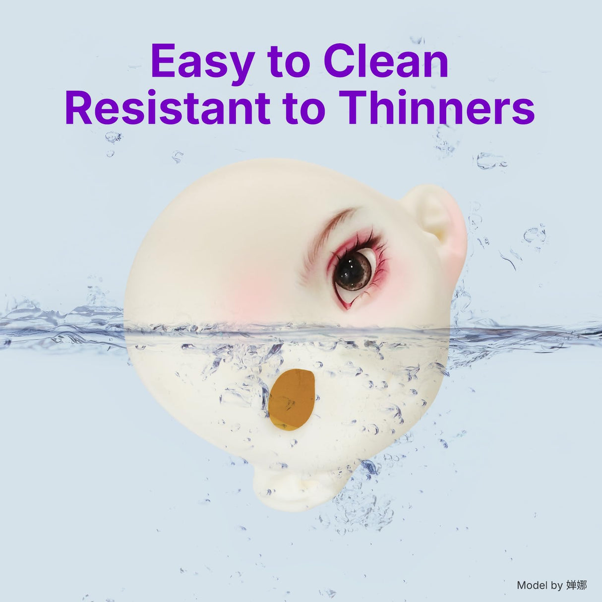 RESIONE Tough 3D Printer Resin, 3D Printing Liquid for BJD Dolls & Articulated Figures – Non-Yellowing, Wear Resistant, Drop-Resistant, ABS-Like UV Resin for LCD DLP MSLA Printers, Cream Pink, 1KG RI RESIONE