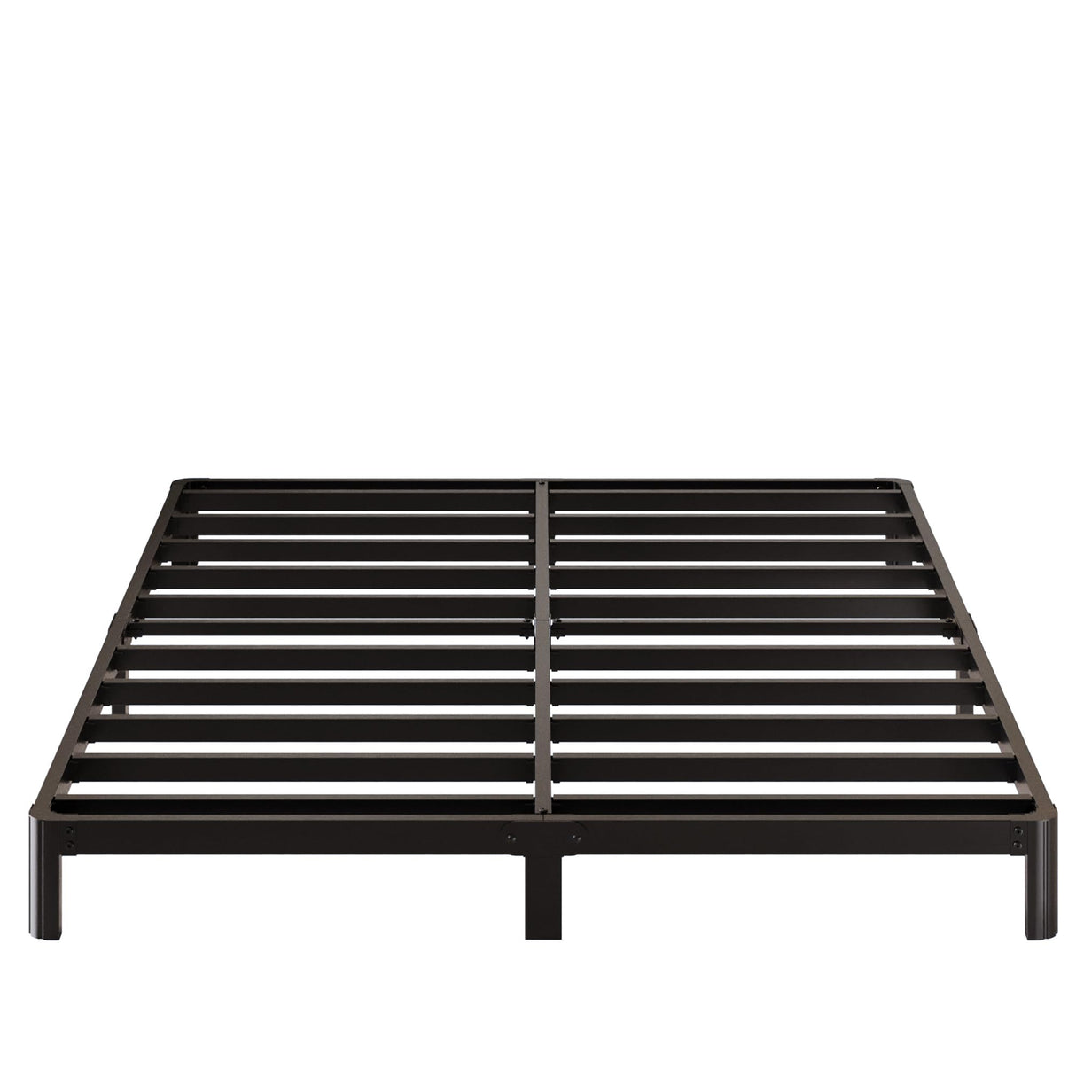 Lutown-Teen 5 Inch Low King Bed Frame with Rounded Corner Legs, 2000 LBS Heavy Duty Metal King Size Platform Bed Frame No Box Spring Needed, Noise Free, Easy Assembly, Black Lutown-Teen