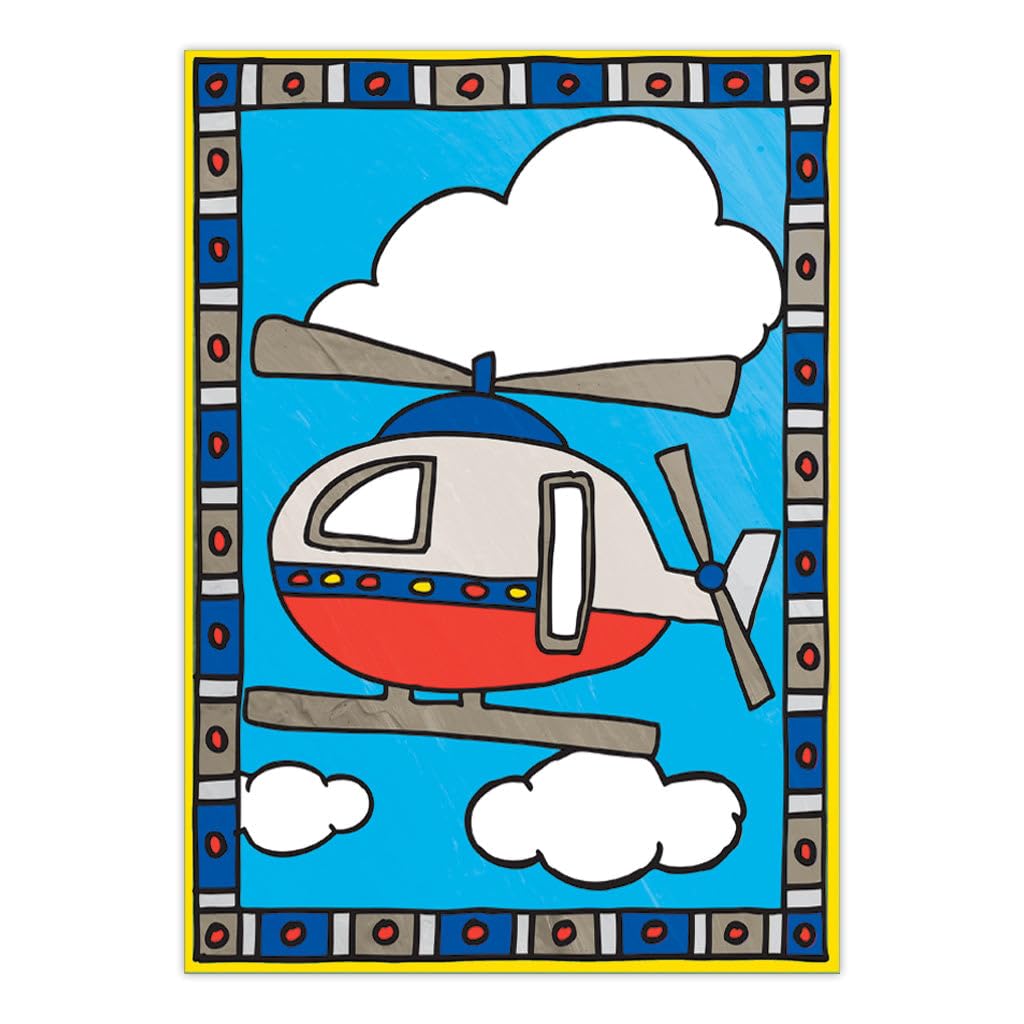 My First Paint By Number Kit 8.75"X11.375" 2/Pkg, Airplane & Helicopter Royal & Langnickel