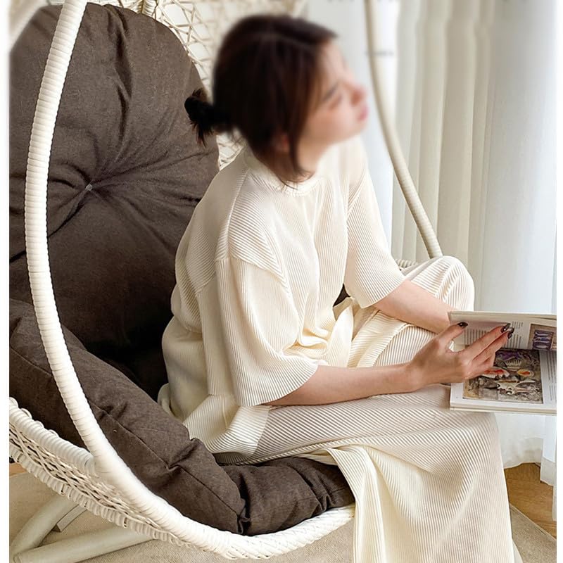 Swing Egg Chair Cushion Thickened Hanging Basket Seat Cushion Washable Hammock Chair Cushion Outdoor Patio Hanging Chair Cushion Replacement (Only Cushion) (Grey) Sothuba