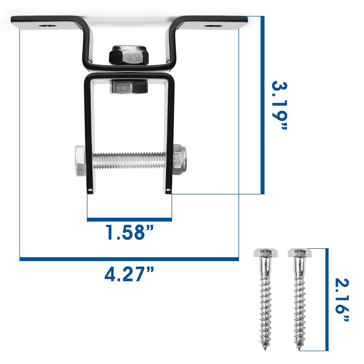 Yes4All Heavy Mount for Punching Bag Hanger, Ceiling Mount - Wood Beam Holder for Muay Thai, MMA, Boxing Bags - Workout Equipment - Easy to use, Fit Most Ceiling Yes4All