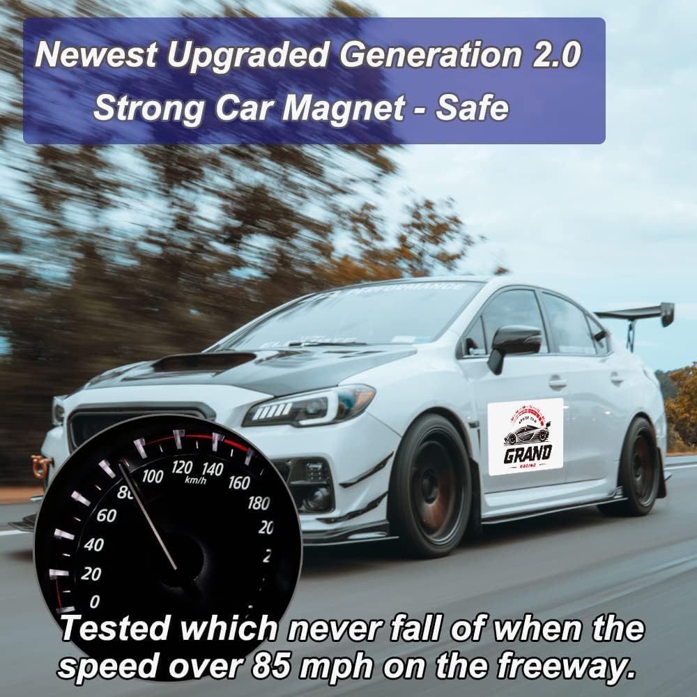 Car Magnet Sheet 16" x 24" 2 Pack - White Blank Automotive Magnets for Company Advertising, Print or Sticker - Strong Non Adhesive Vinyl Magnetic Sheets for Cars, Truck Decals, Van Advertisement Signs SALEX