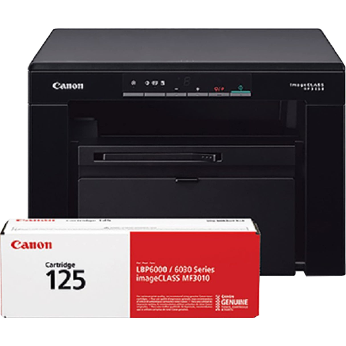 Canon imageCLASS MF3010 VP Wired Monochrome Laser Printer with Scanner, USB Cable included, Black Canon
