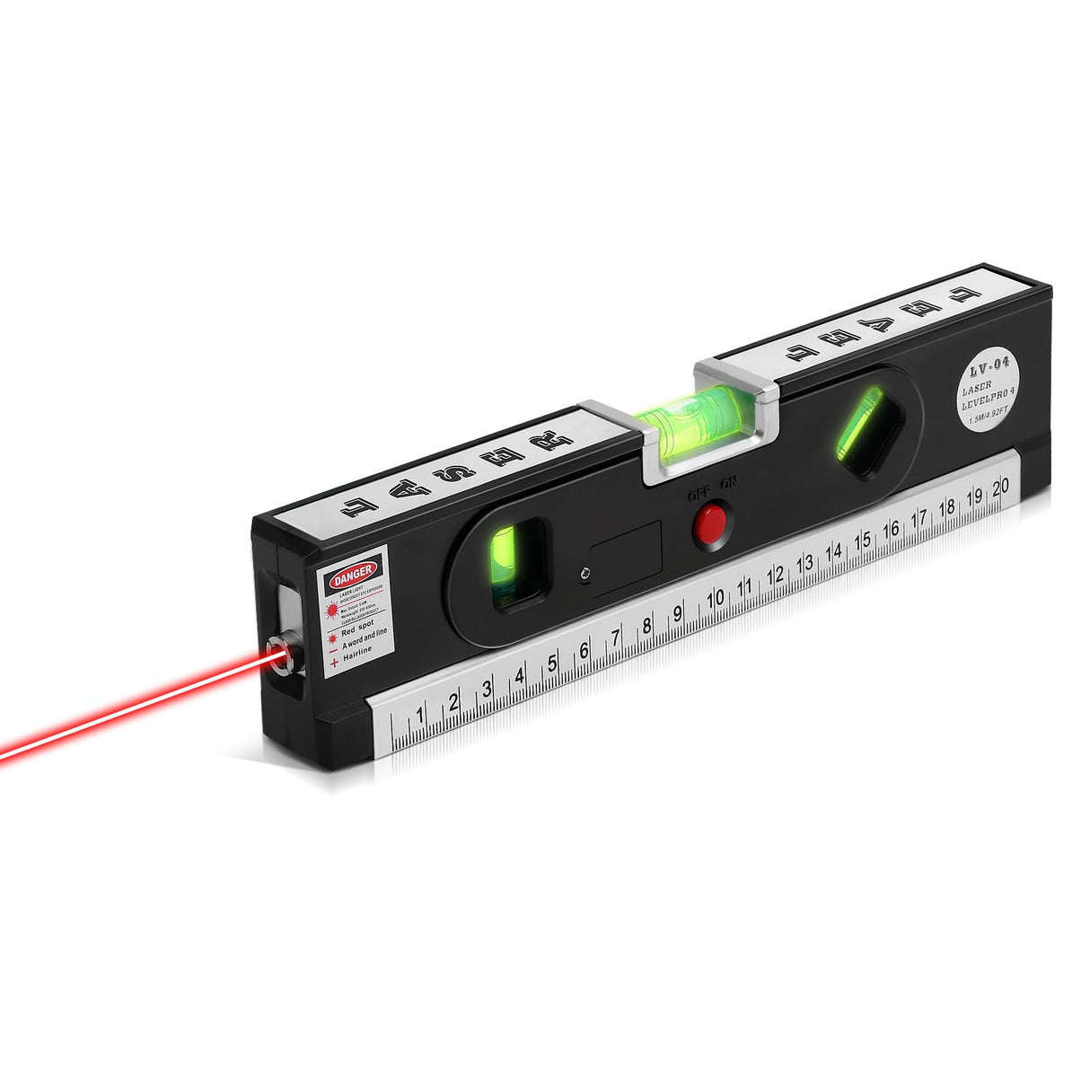 Laser Level, 2-in-1 Laser Level with 100Ft Point & 30Ft Line for Picture Hanging cabinets Tile Walls, Magnetic Laser Level Line Tool for Construction, Laser Level with home renovation Deccasa