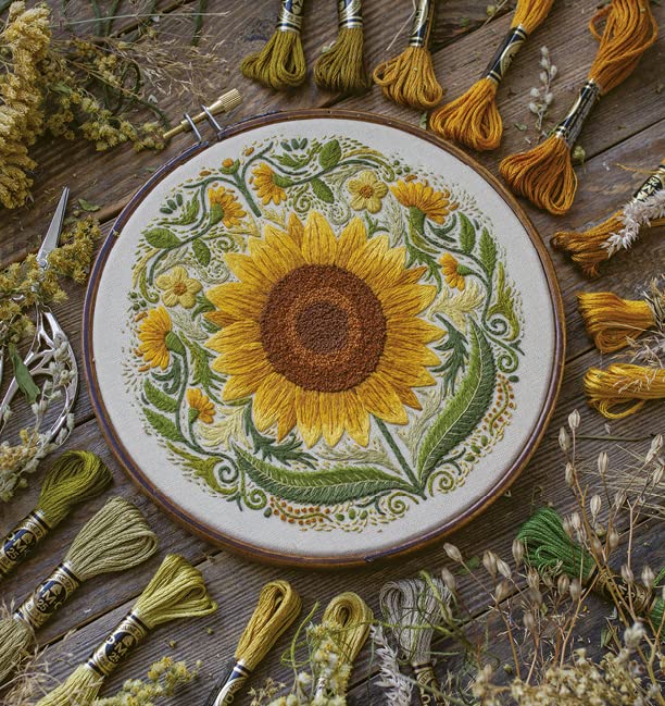 Paint with Thread: A step-by-step guide to embroidery through the seasons WoodArtSupply