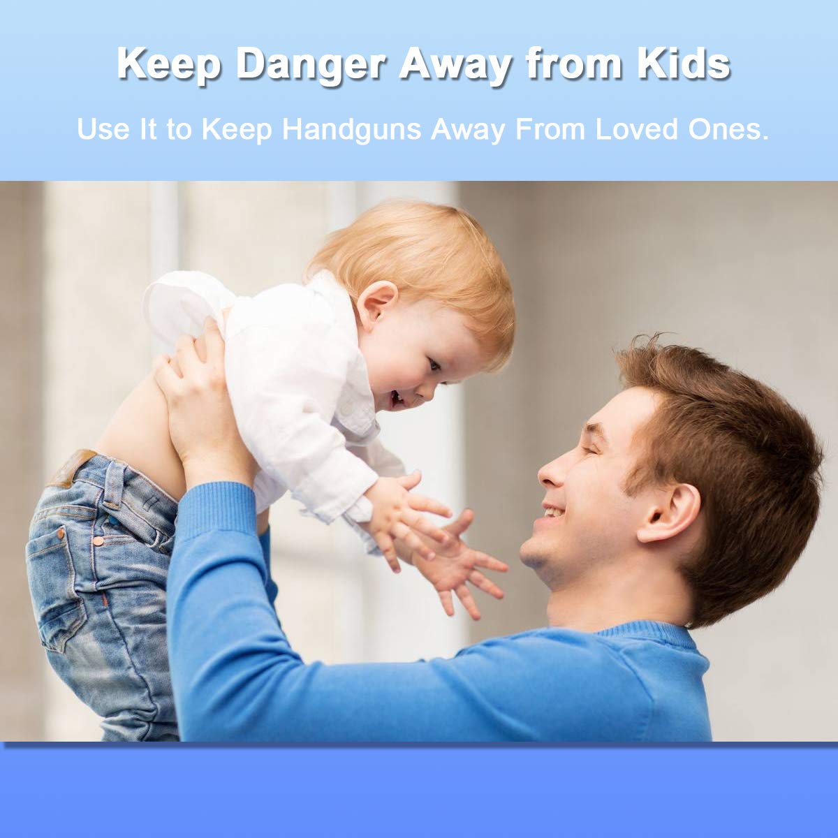 Younion Pistol Safe, Portable Travel Gun Safe,Handgun Lock Box, Gun Safes for Cars, Black Younion