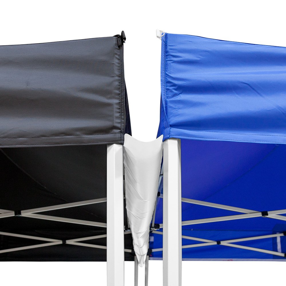 Vispronet Canopy Gutter – 15.0ft Tent Gutter for 15x15 Pop Up Tents & Canopies, 1.3lb Rain Gutter Canopy Connection, Outdoor Canopy Accessories, White Vinyl Material, Loop Fastener Included Vispronet