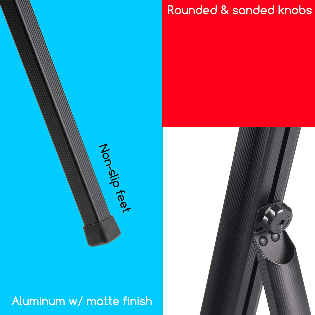 MEEDEN Art Easel Stand for Painting & Display, Premium Aluminum Painting Easel, Portable Paint Easel for Canvas Painting, Floor Easel with Swing-Out Palette Holder & Brush Rest, Hold Canvas Up to 34" MEEDEN