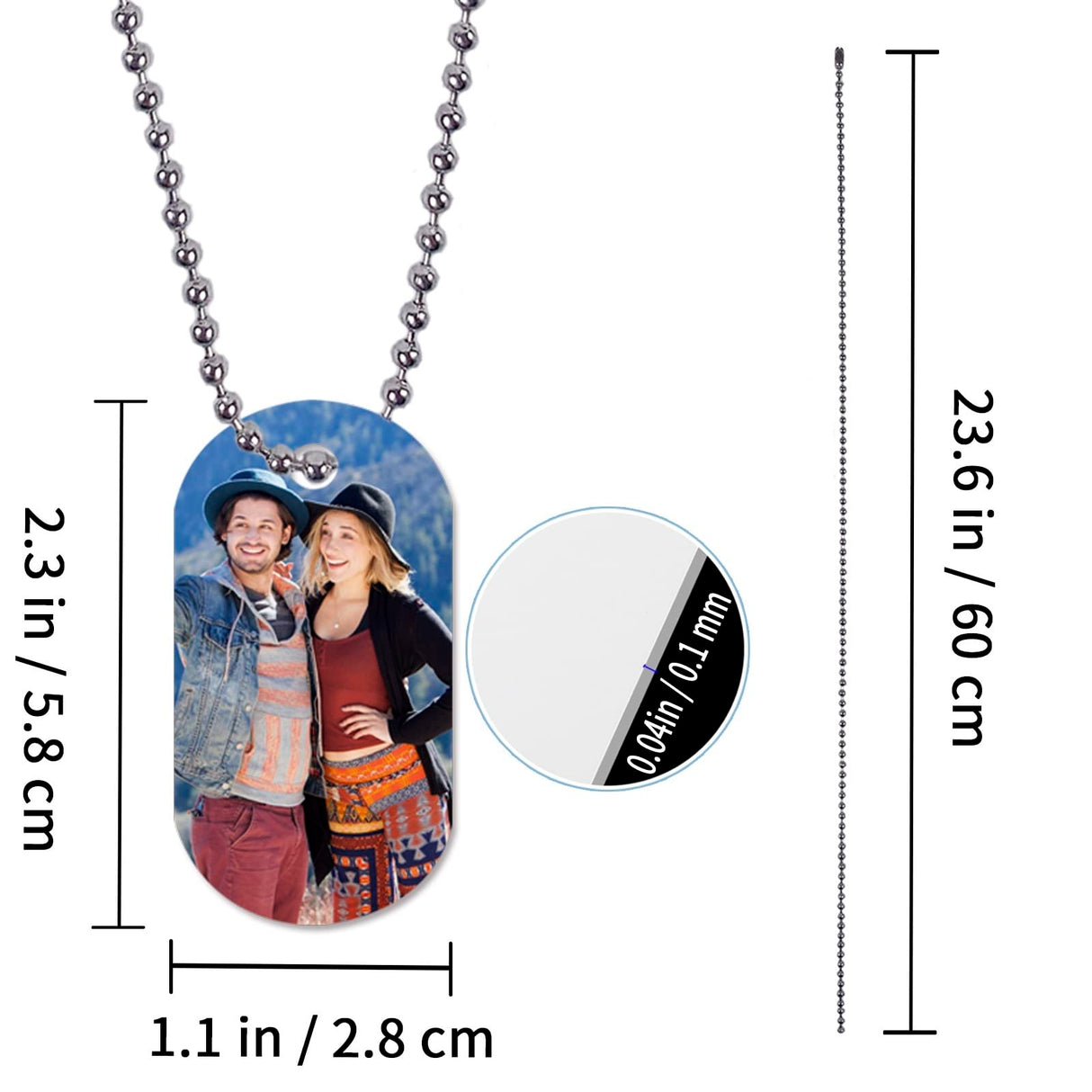 30 pcs Sublimation Blank Dog Tag Aluminum White Sublimation Stamping Tag Pendants Double Sided Blank Stamping Metal Tags, Personalized Pets Tags Oval GEKIXUTP