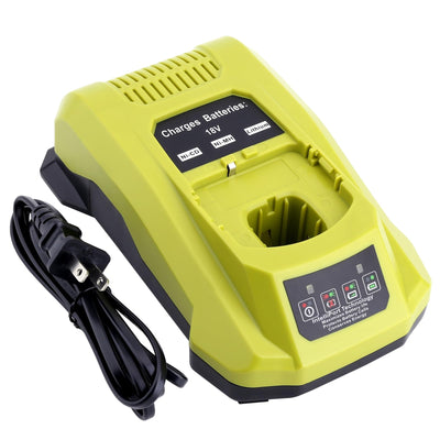 Kotoate P117 Replacement for Ryobi 18V Battery Charger P117 Dual Chemistry Charger P118 Compatible with Ryobi 18V One+ Lithium & 12V-18V NiCad NiMh Battery PBP005 P190 P189 P108 P197 PBP002 PBP004